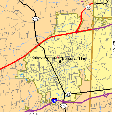 Thomasville map