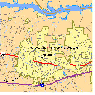 Valdese map