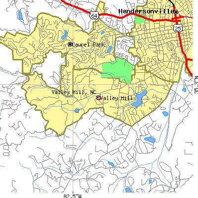 Valley Hill map