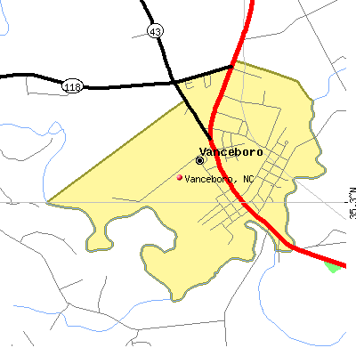 Vanceboro map
