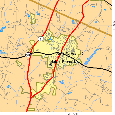 Wake Forest map