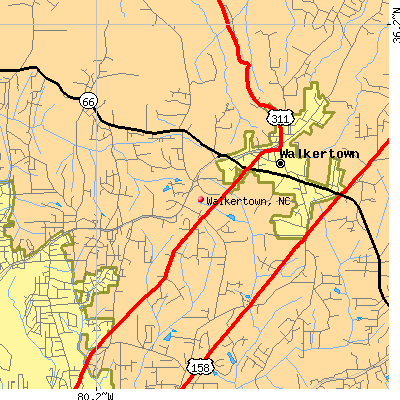 Walkertown map