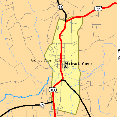 Walnut Cove map