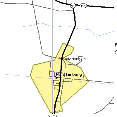 Walstonburg map