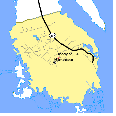 Wanchese map