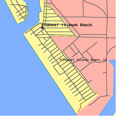 Channel Islands Beach map