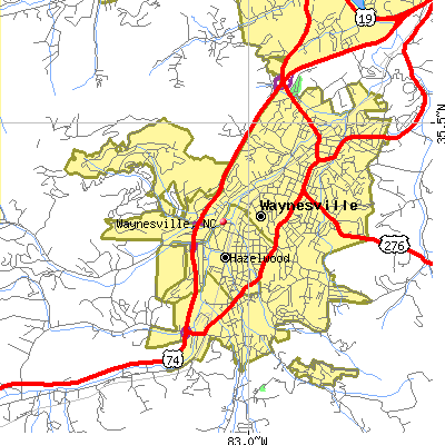 Waynesville map