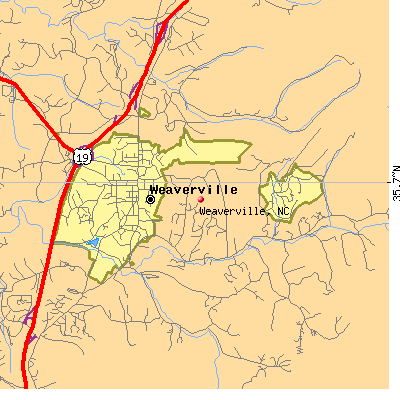 Weaverville map