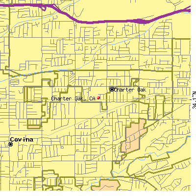 Charter Oak map