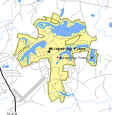 Whispering Pines map