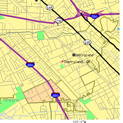 Cherryland map