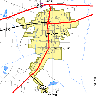 Whiteville map