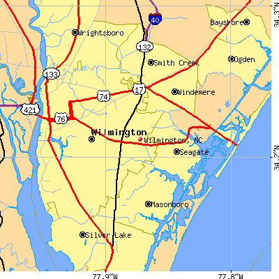 Wilmington map