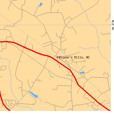Wilson's Mills map