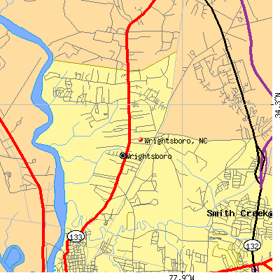Wrightsboro map