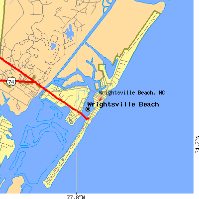 Wrightsville Beach map
