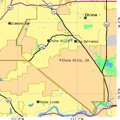 Chino Hills map