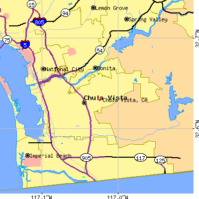 Chula Vista map