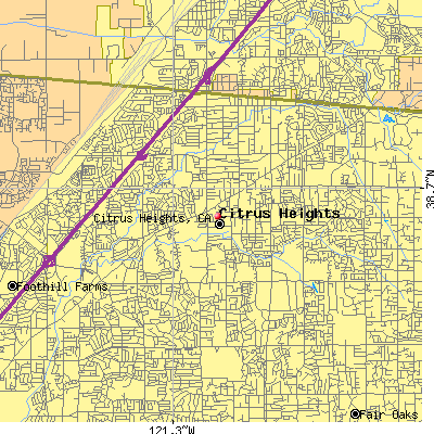 Citrus Heights map