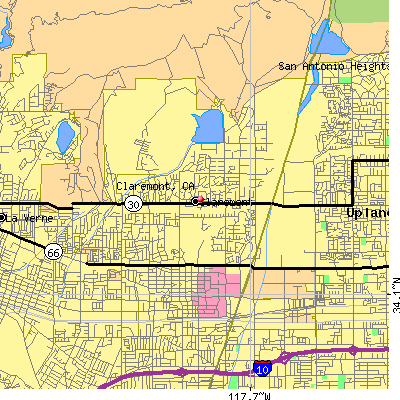 Claremont map