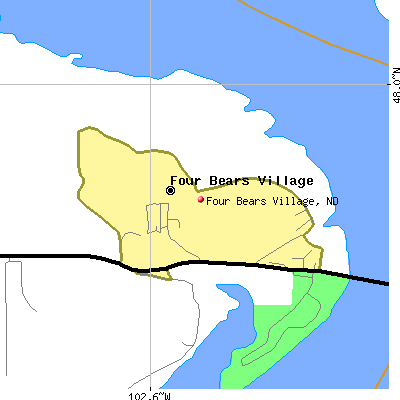 Four Bears Village map