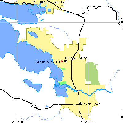 Clearlake map