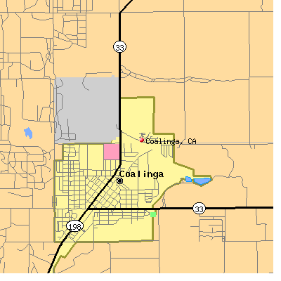 Coalinga map