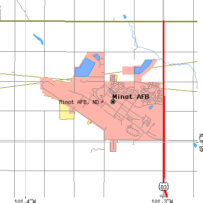 Minot AFB map