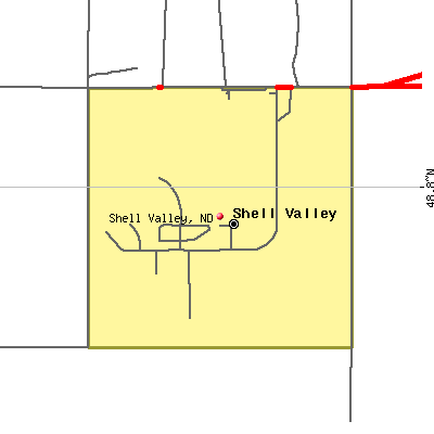 Shell Valley map