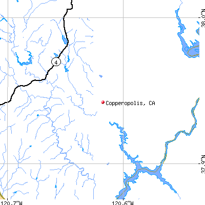 Copperopolis map