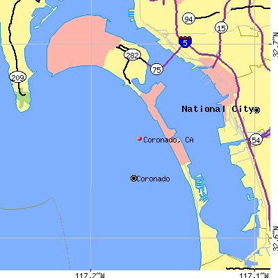 Coronado map
