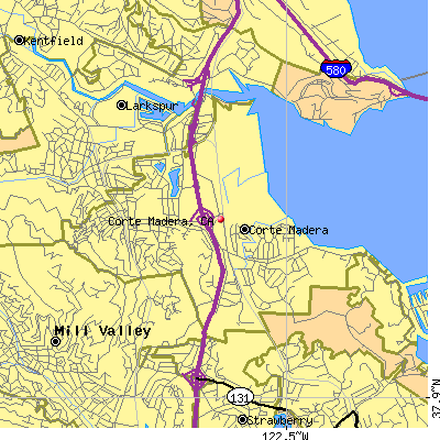 Corte Madera map