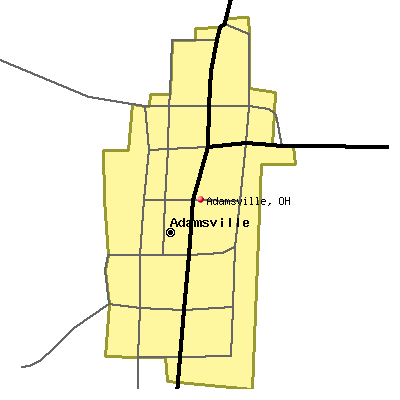 Adamsville map