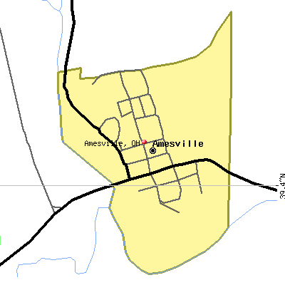 Amesville map