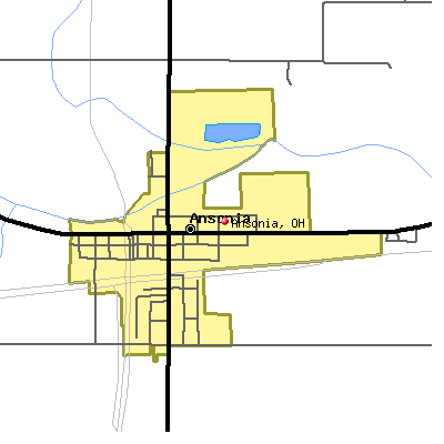 Ansonia map