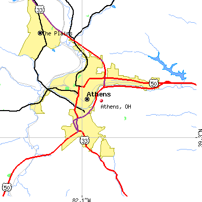 Athens map