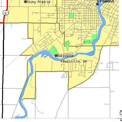 Ballville map