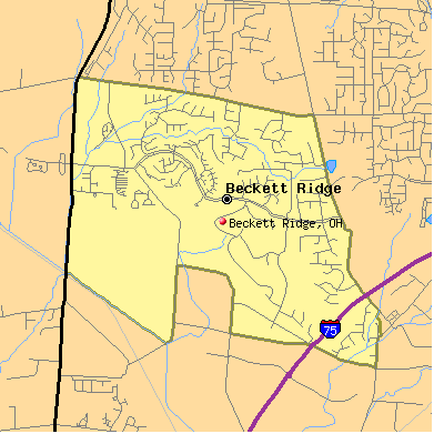 Beckett Ridge map
