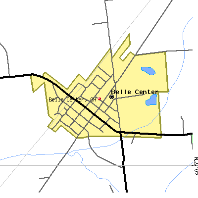 Belle Center map