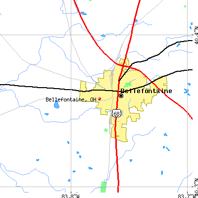 Bellefontaine map