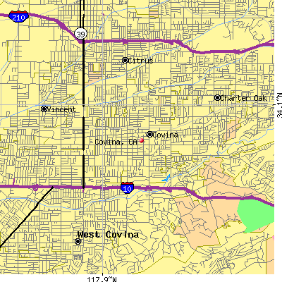Covina map