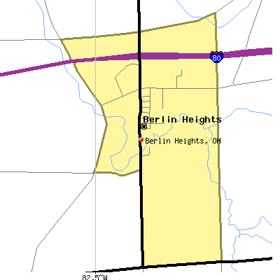 Berlin Heights map