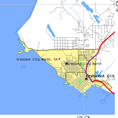 Crescent City North map