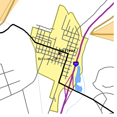 Bolivar map
