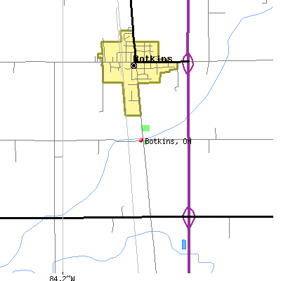 Botkins map