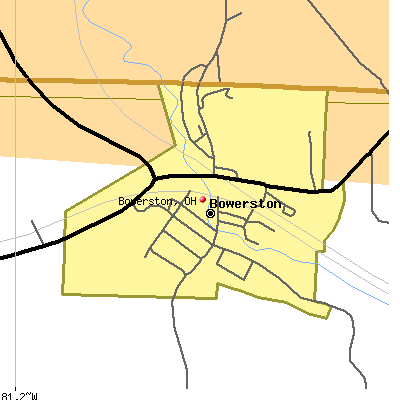 Bowerston map