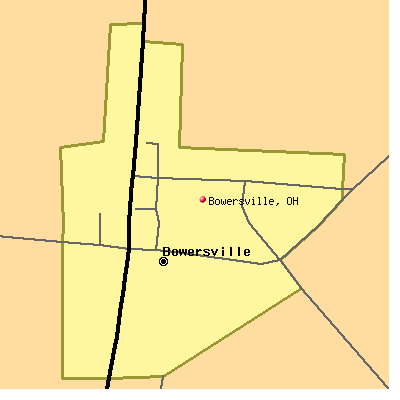 Bowersville map