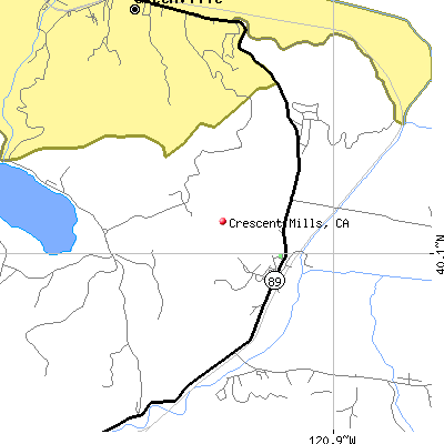 Crescent Mills map