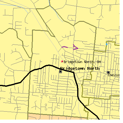 Bridgetown North map