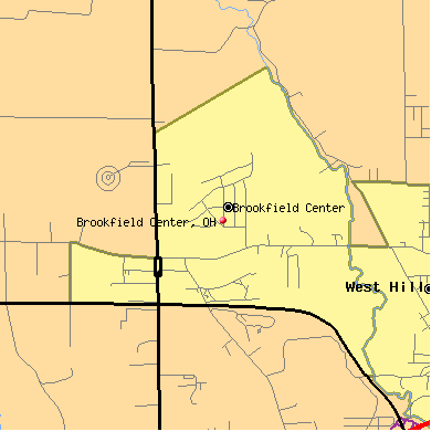 Brookfield Center map